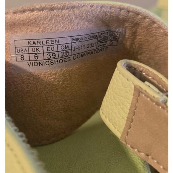 Vionic Karleen Vibrate Green Ankle Strap Ladies US 8 - Picture 7 of 8